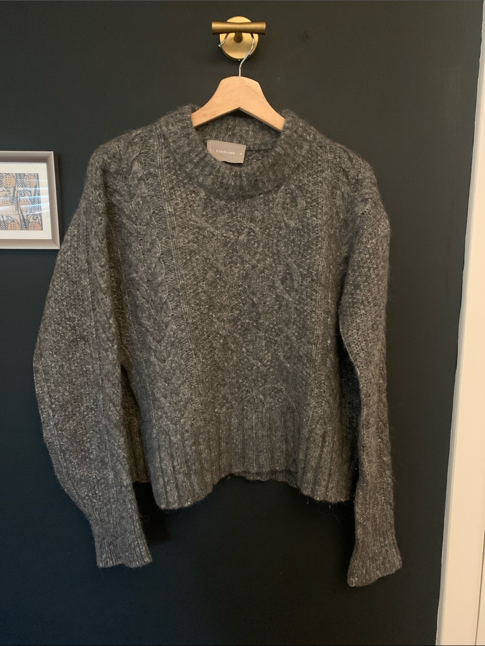 Everlane cable sweater size M